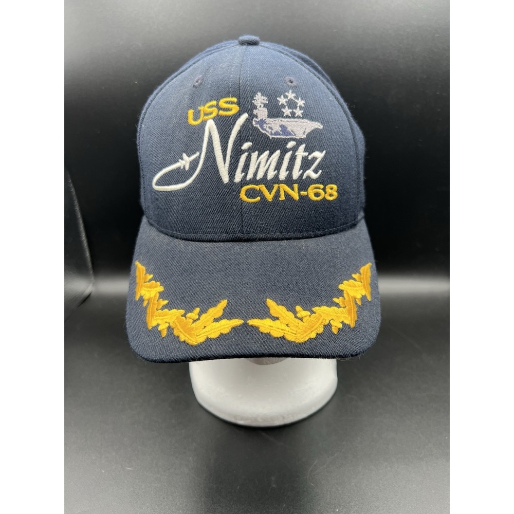 The‎ Corps USS Nimitz CVN 68 Logo Blue Baseball Cap Hat One Size